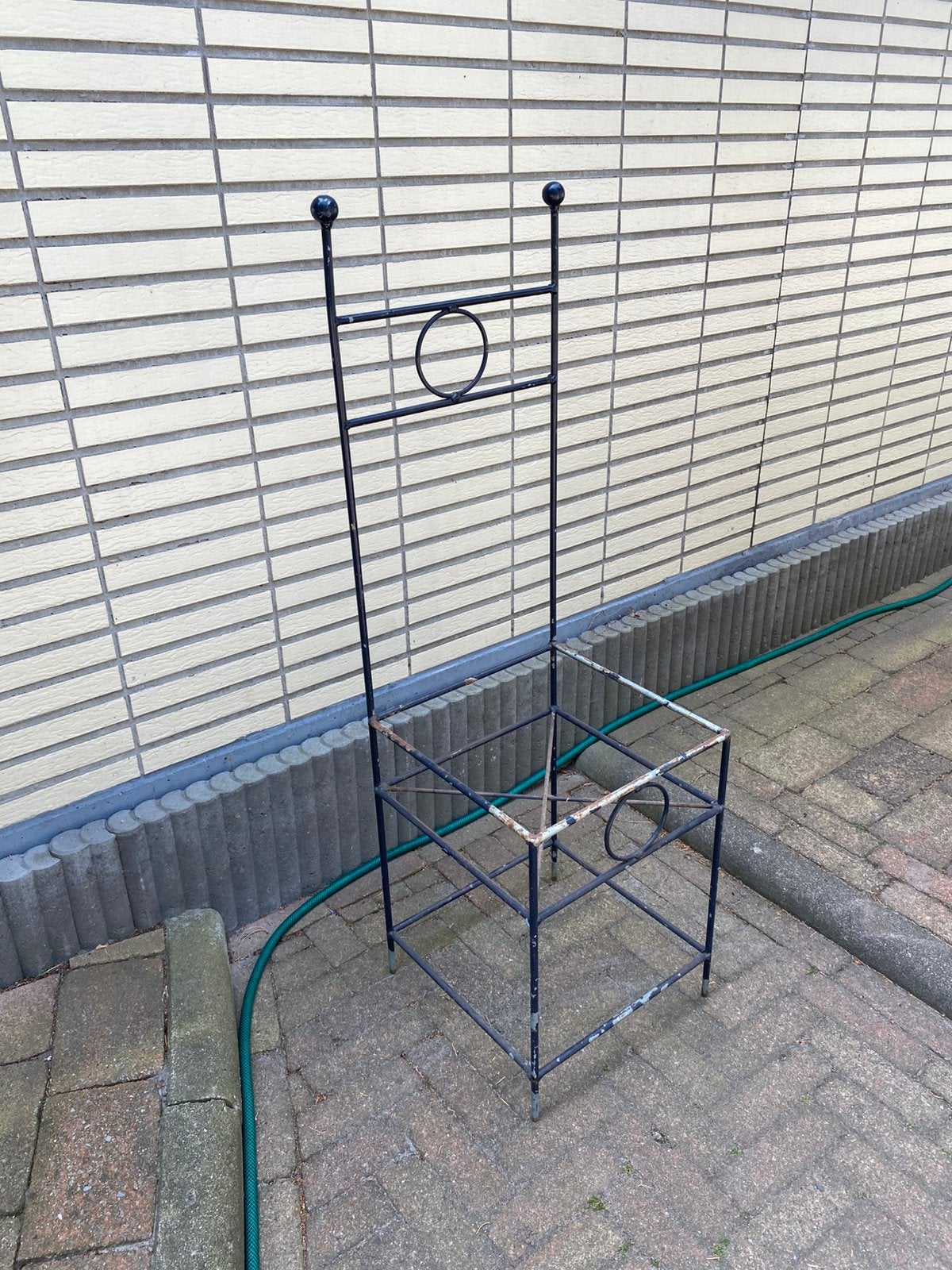 Chaise jardinière en acier, Enlèvement ou Envoi, Carré, Utilisé, Intérieur