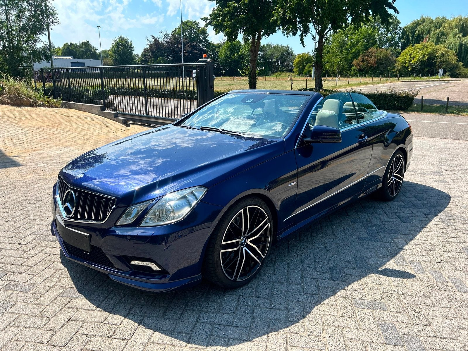 Mercedes-Benz E-klasse Cabrio E350 CDI, Auto's, Automaat, Zwart, Cabriolet, Blauw