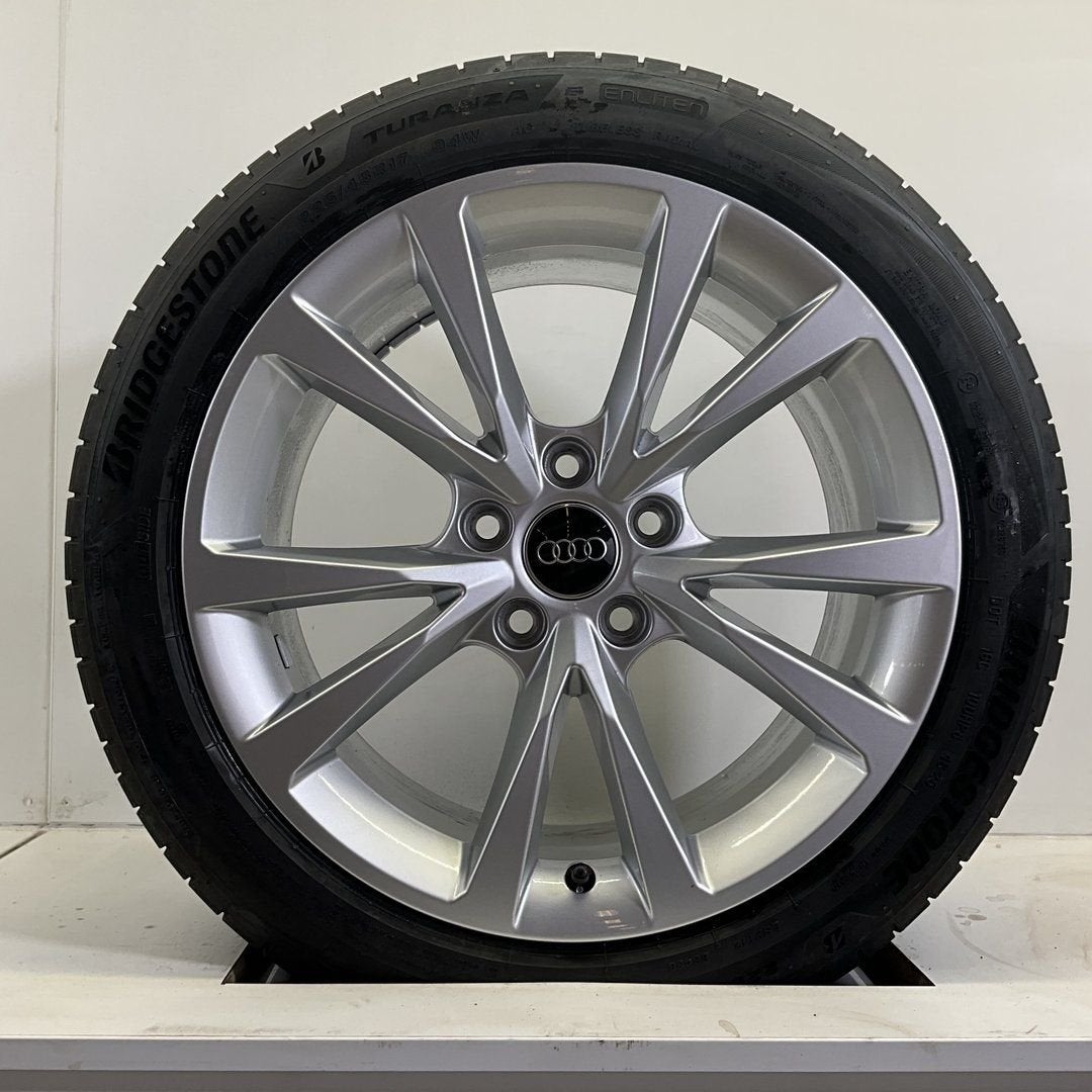 AUDI A3 SET VELGEN + ZOMERBANDEN 17 INCH, Gebruikt, -, -, Banden en Velgen