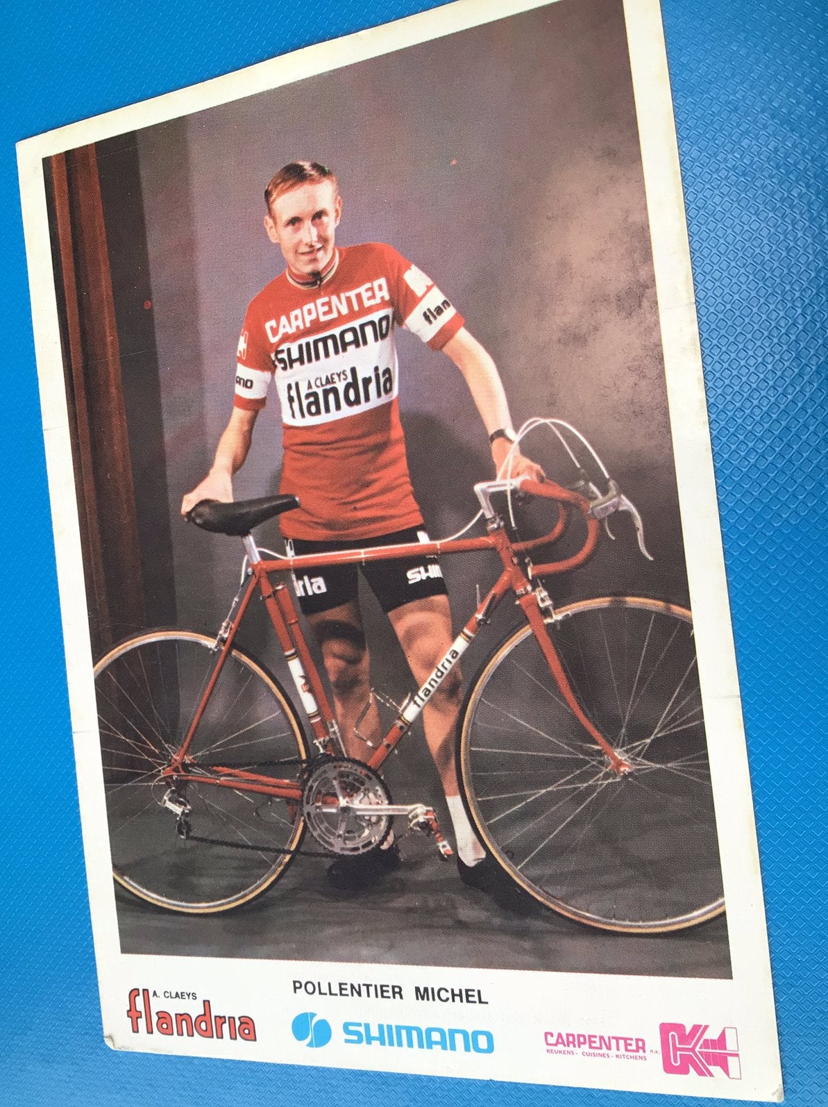 Wielerkaart team flandria michel pollentier, Ophalen of Verzenden, Zo goed als nieuw