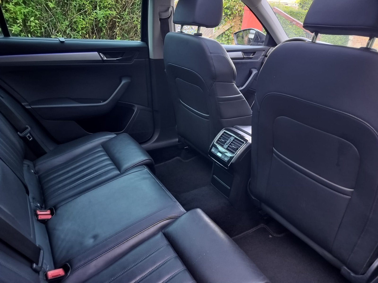 Skoda Superb, Auto's, Zwart, Leder, 5 deurs, Particulier
