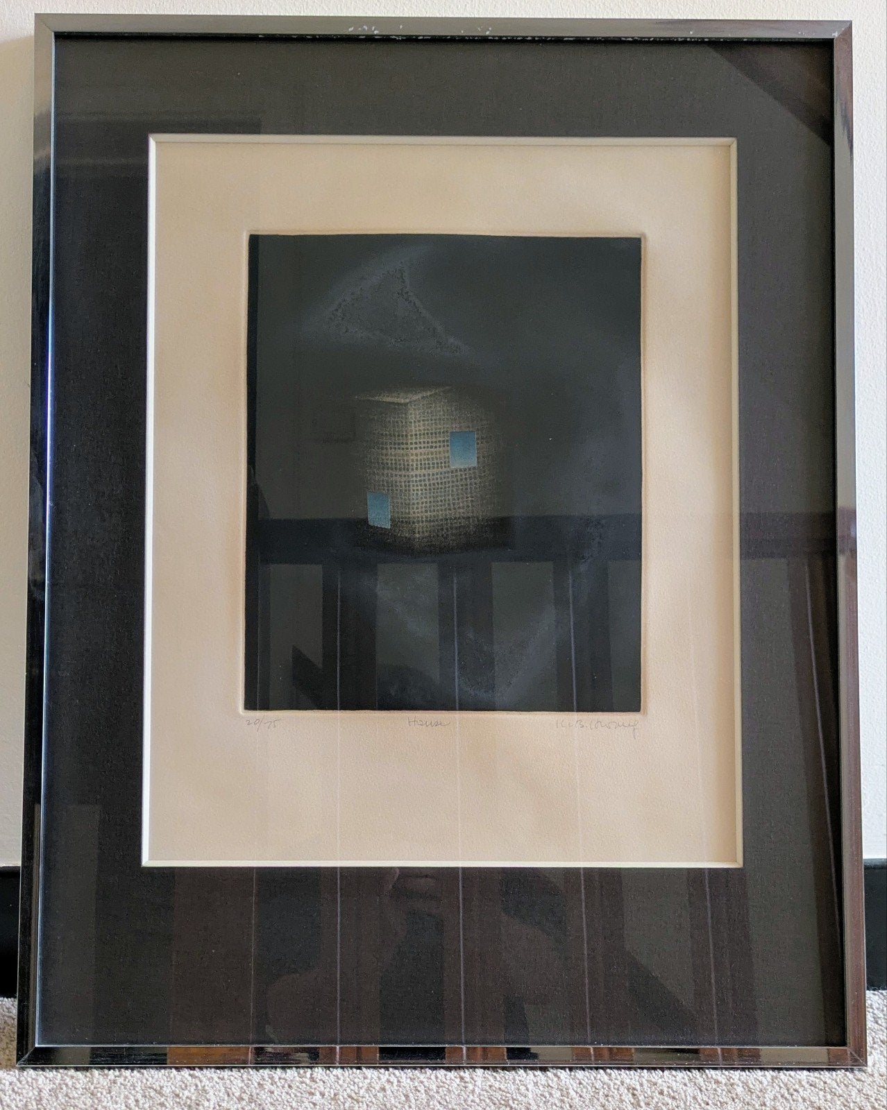 Originele Mezzotint 'House' – Kyu-Baik Hwang, Doe-het-zelf en Bouw, Ophalen