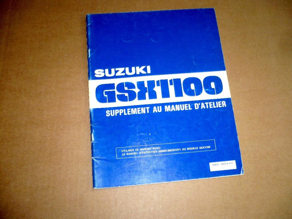 Complément au manuel d'atelier Suzuki GSX 1100 EZ (82-83), Enlèvement ou Envoi, Suzuki