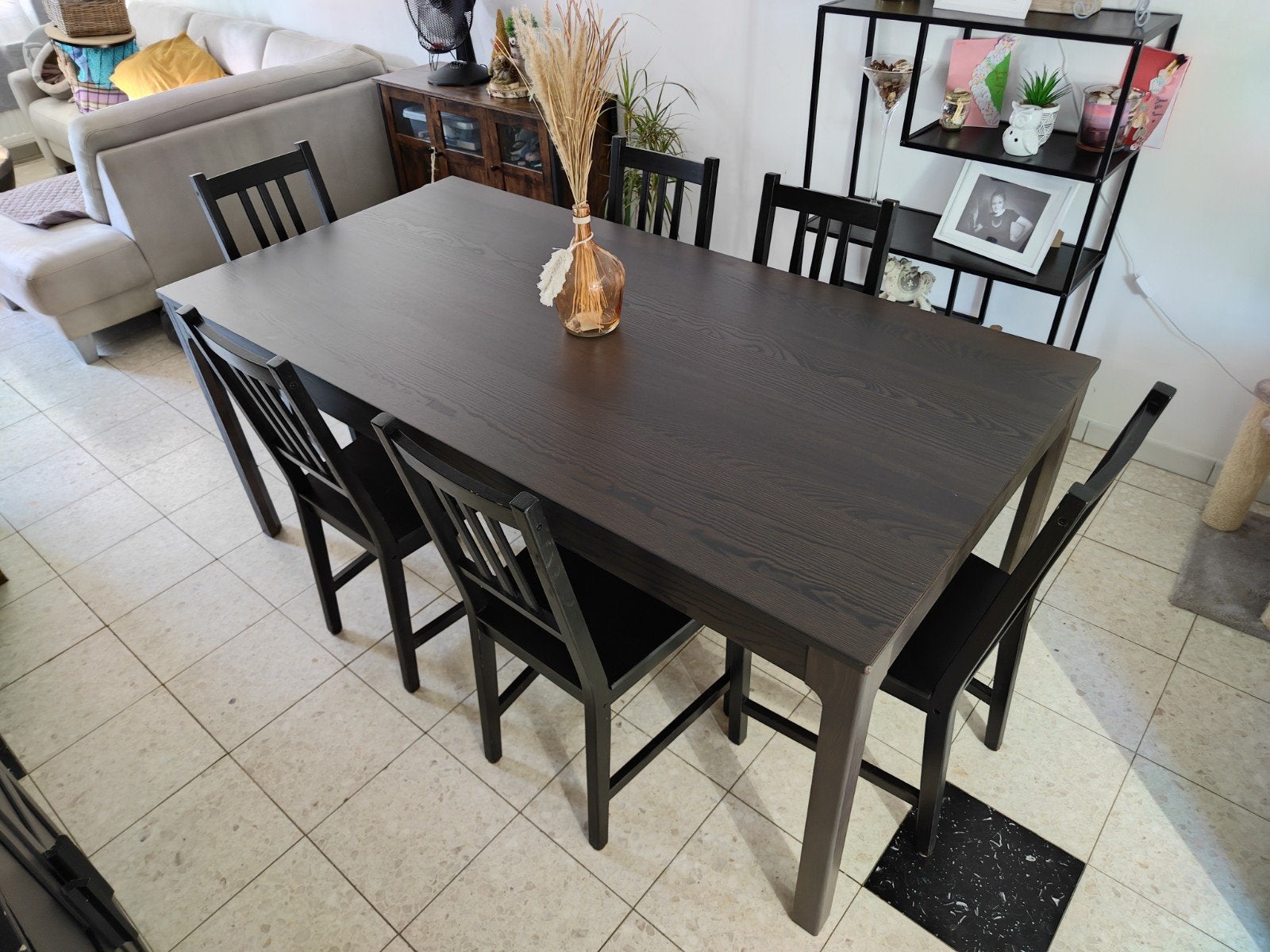 Ensemble Ikea, table de salle à manger + 6 chaises., Enlèvement, Utilisé, 4 à 6 chaises