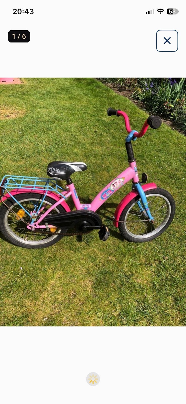 Roze kinderfiets K3 16inch, Enlèvement, Comme neuf