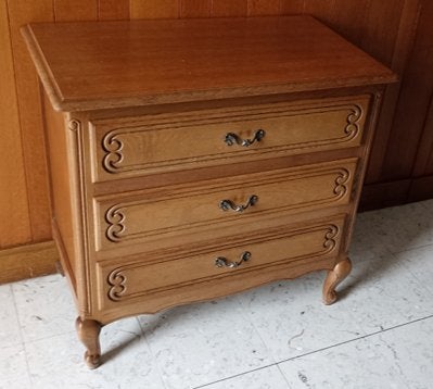 Commode chêne 3 tiroirs, Maison & Meubles, 3 ou 4 tiroirs, 25 à 50 cm, Moins de 100 cm, Enlèvement