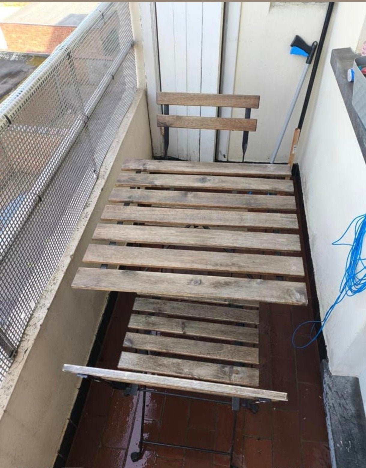 Table jardin Ikea avec deux chaises, Enlèvement
