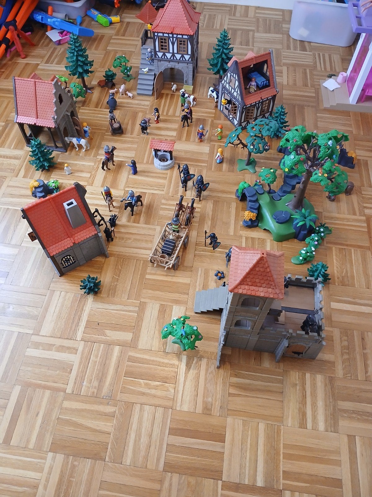 Playmobil ridders middeleeuws dorp, Kinderen en Baby's, Speelgoed | Playmobil, Ophalen