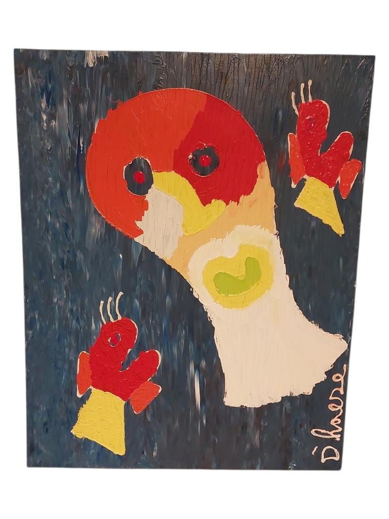 Hannes D'Haese - Origineel werk op doek - 100 x 80 cm, Enlèvement