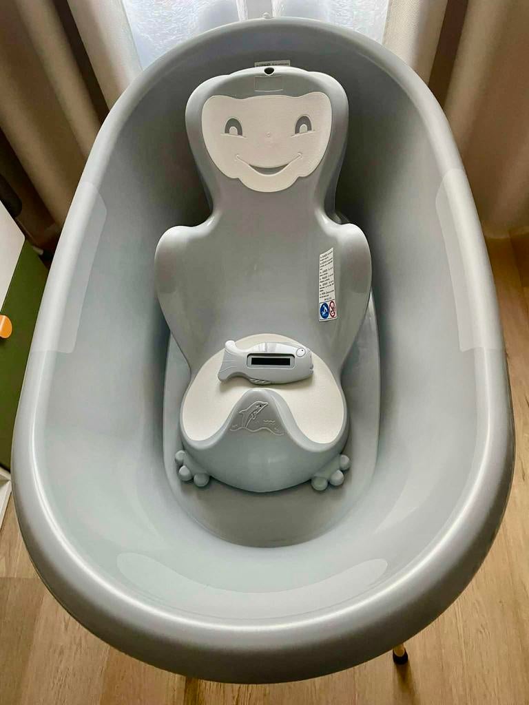 Baignore bébé sur pieds - Thermobaby Vasco, Enfants & Bébés, Bains & Soins, Enlèvement, Comme neuf, Baignoire, Autres marques