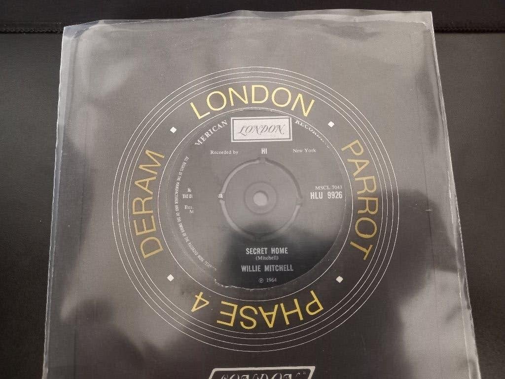 Willie Mitchell‎ — « Popcorn » de Secret Home '7, 7 inch, Comme neuf, Housse de protection extérieure, Autres types