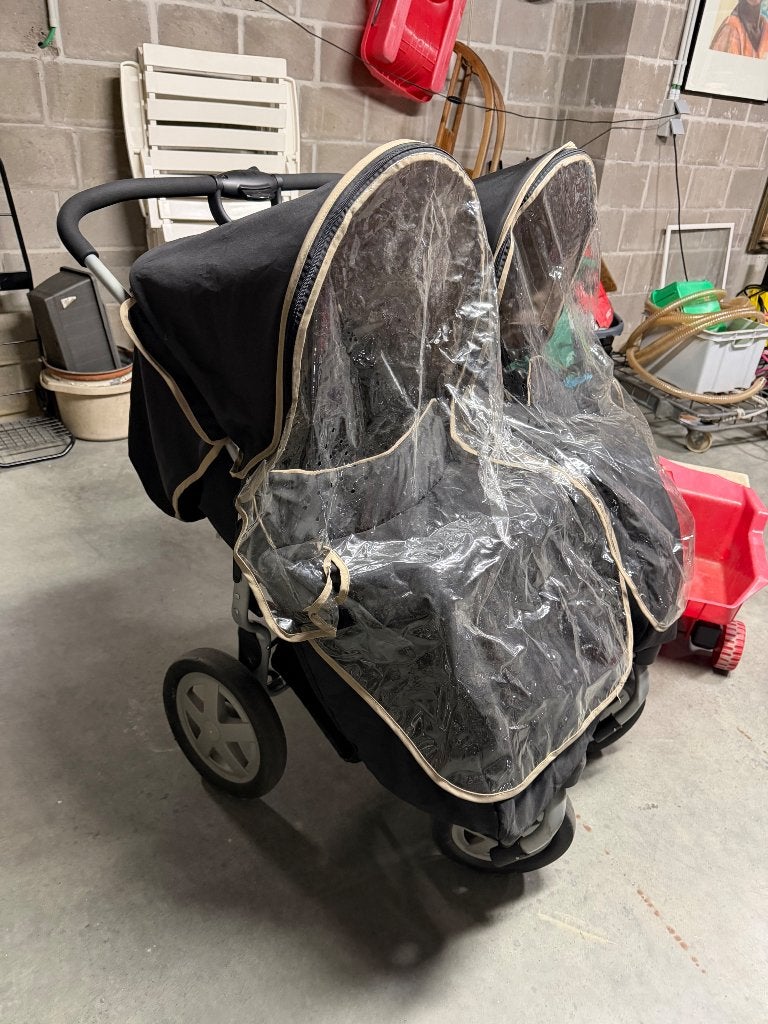 Dubbele kinderwagen, Kinderen en Baby's, Kinderwagens en Combinaties, Gebruikt, Duowagen, Ophalen, Kinderwagen