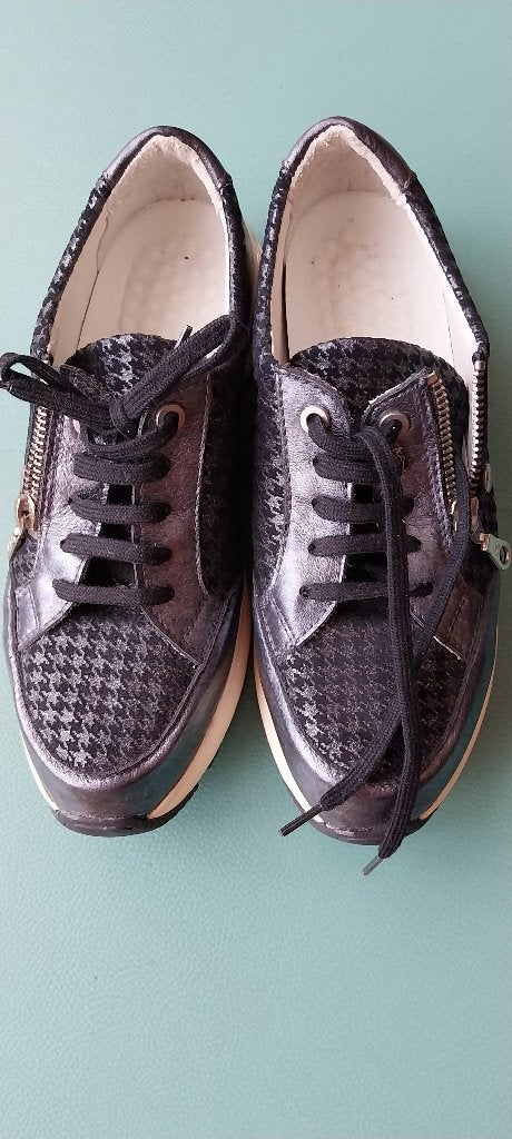 Baskets Vital Champion Cuir & Pied-de-poule Noir/Gris - T.38, Vêtements | Femmes, Neuf, Autres types, Noir, Vital