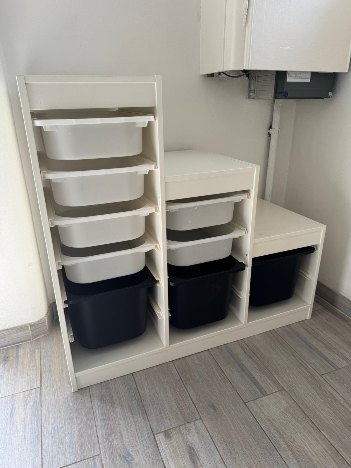 IKEA TROFAST opbergcombinatie wit met bakken, Ophalen, Gebruikt, Kunststof