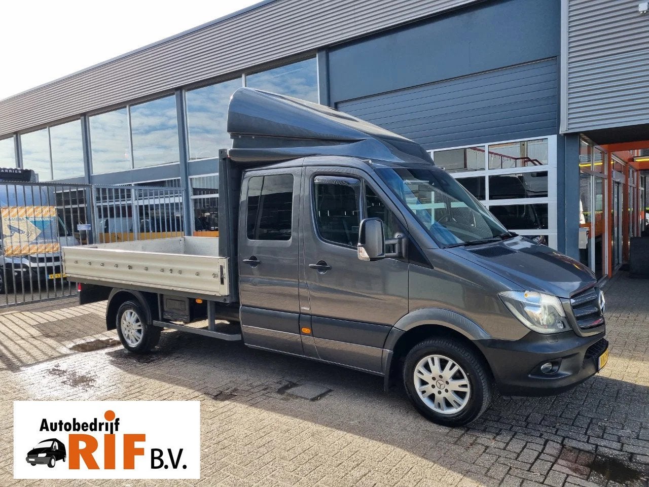 Mercedes-Benz Sprinter 319 CDI 3.0 V6 Open laadbak DC 7 Zits, Autos, Argent ou Gris, Achat, 2987 cm³, Entreprise