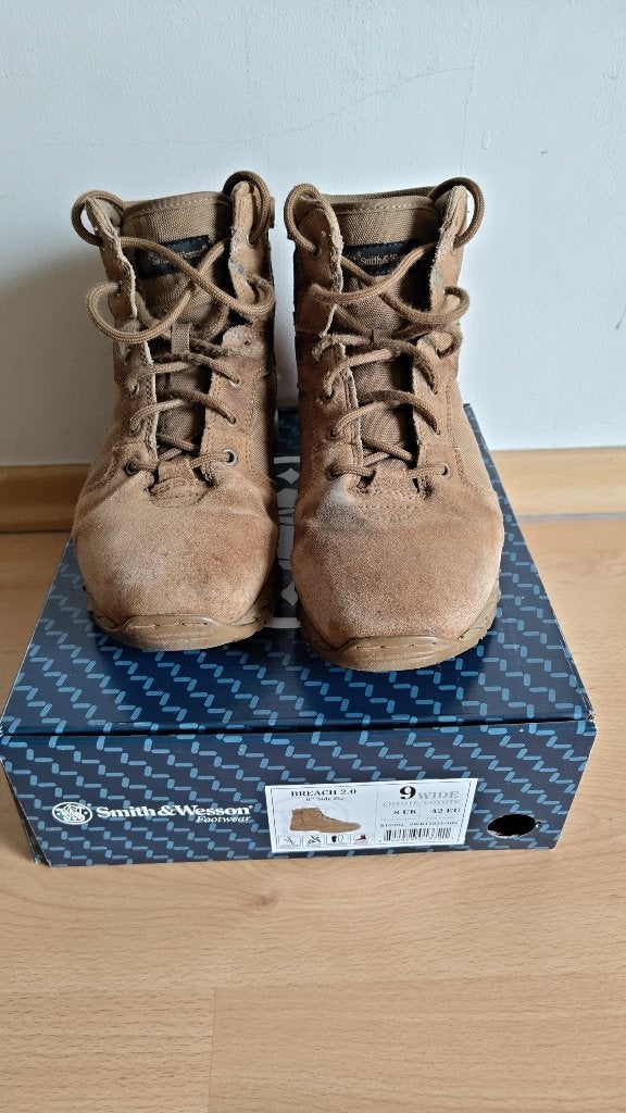 Smith & Wesson Breach 2.0 Mid (6'') - Pointure 42 Large, Kleding | Heren, Schoenen, Gedragen, Wandelschoenen, Bruin, Ophalen