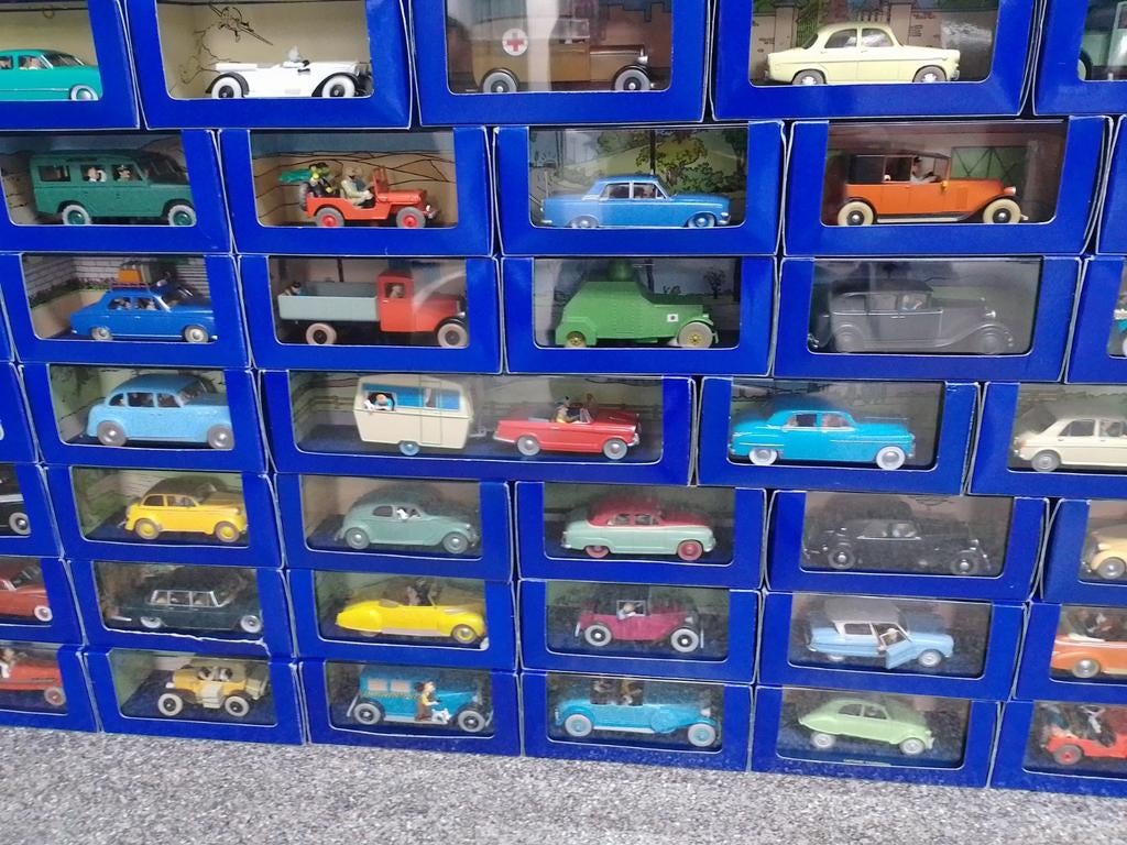 Prachtige Volledige collectie Kuifje -TinTin altas 1:43, Ophalen of Verzenden, Auto