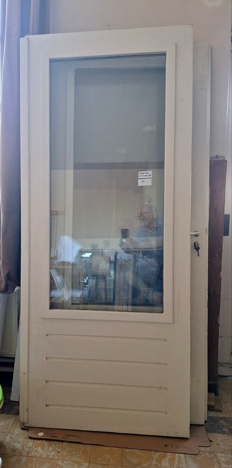 Dubbele buitendeur met geïsoleerd dubbel glas, Enlèvement, Utilisé, Porte extérieure