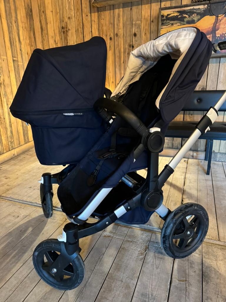 Bugaboo Donkey Twin - Duo - Mono in topstaat!, Kinderen en Baby's, Kinderwagens en Combinaties, Ophalen, Zo goed als nieuw, Kinderwagen