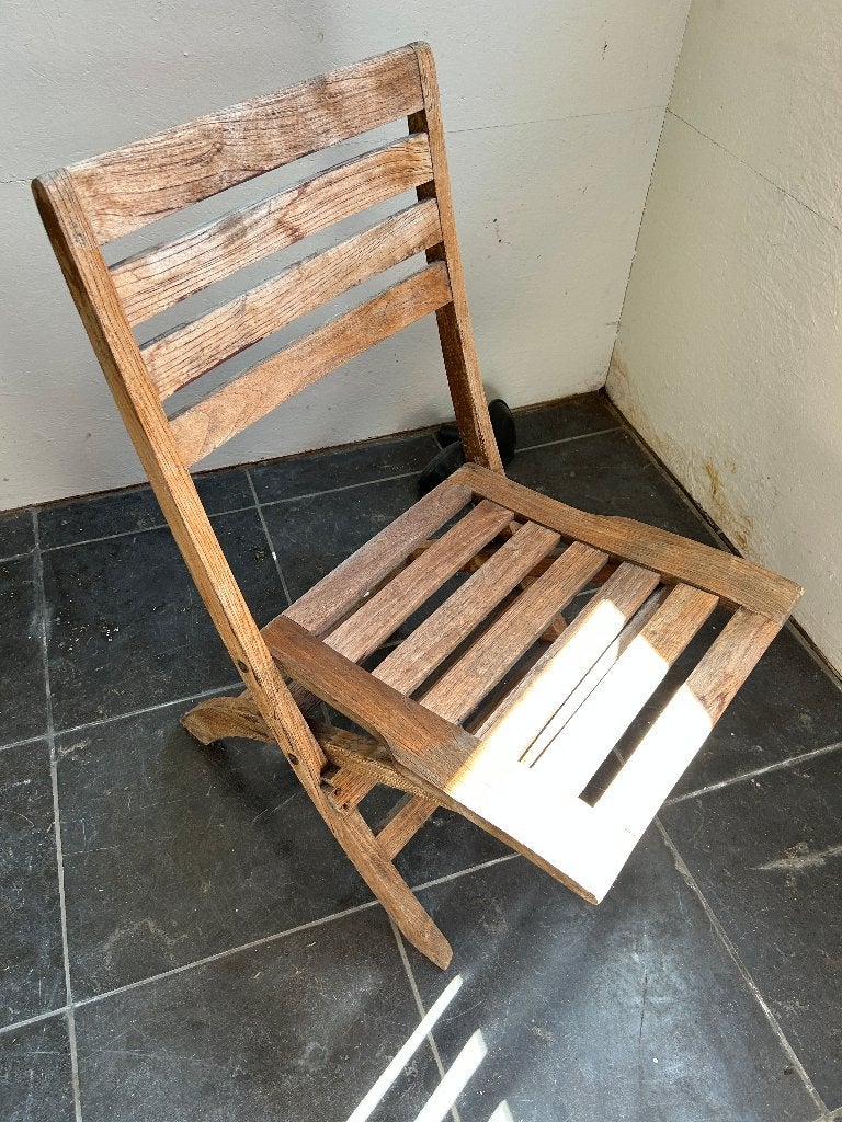 2 chaises de jardin pliables en bois d'acacia massif, Jardin & Terrasse, Enlèvement, Comme neuf, Bois, Pliant