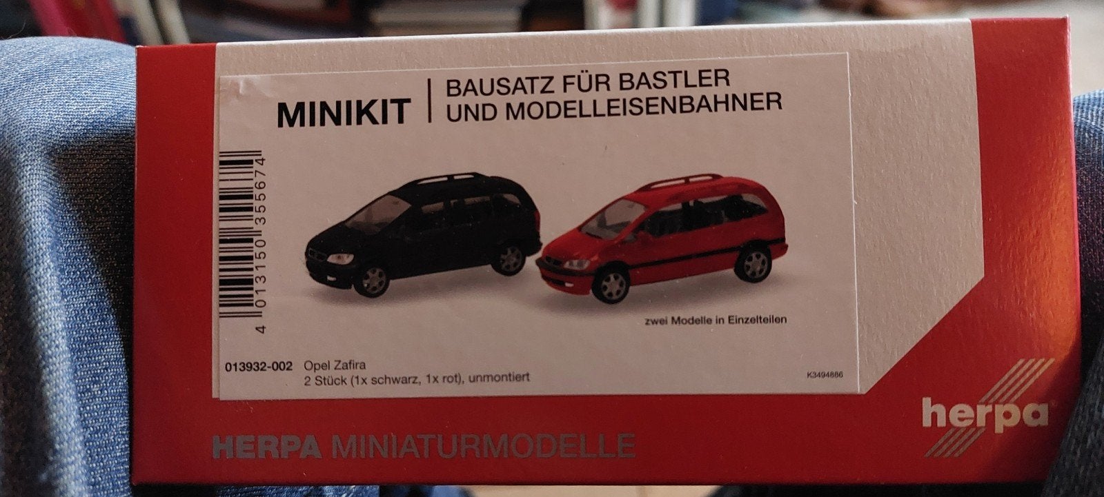 H0LK 0718 OPEL ZAFIRA, 2 POUR LE PRIX D'UN KIT CLICK 1/87, Envoi, Neuf, Voiture, Herpa