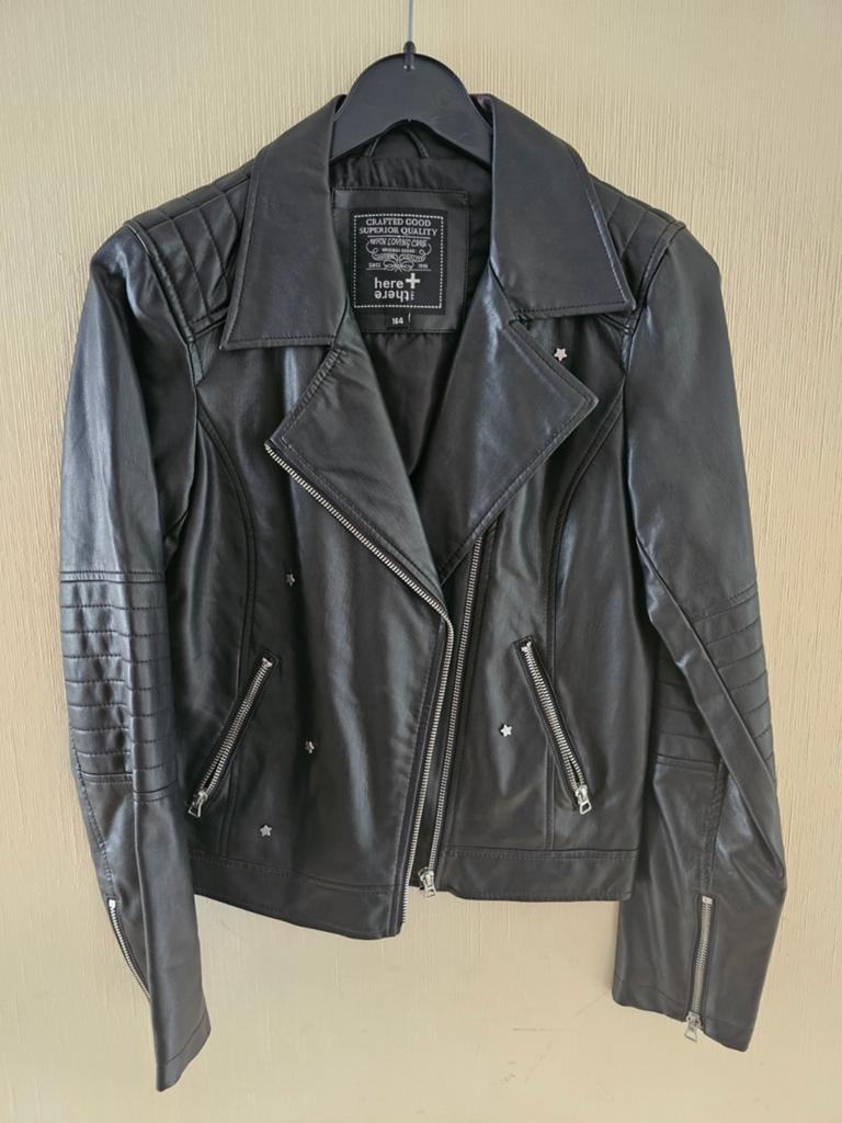 Blouson noir synthétique, Vêtements | Femmes, Enlèvement ou Envoi, Noir