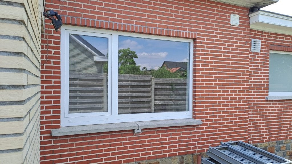 PVC Ramen Deceuninck dubbel glas D 50 Bj2018 Sprimoglass, Double vitrage, 160 cm ou plus, Fenêtre de façade ou Vitre, Enlèvement