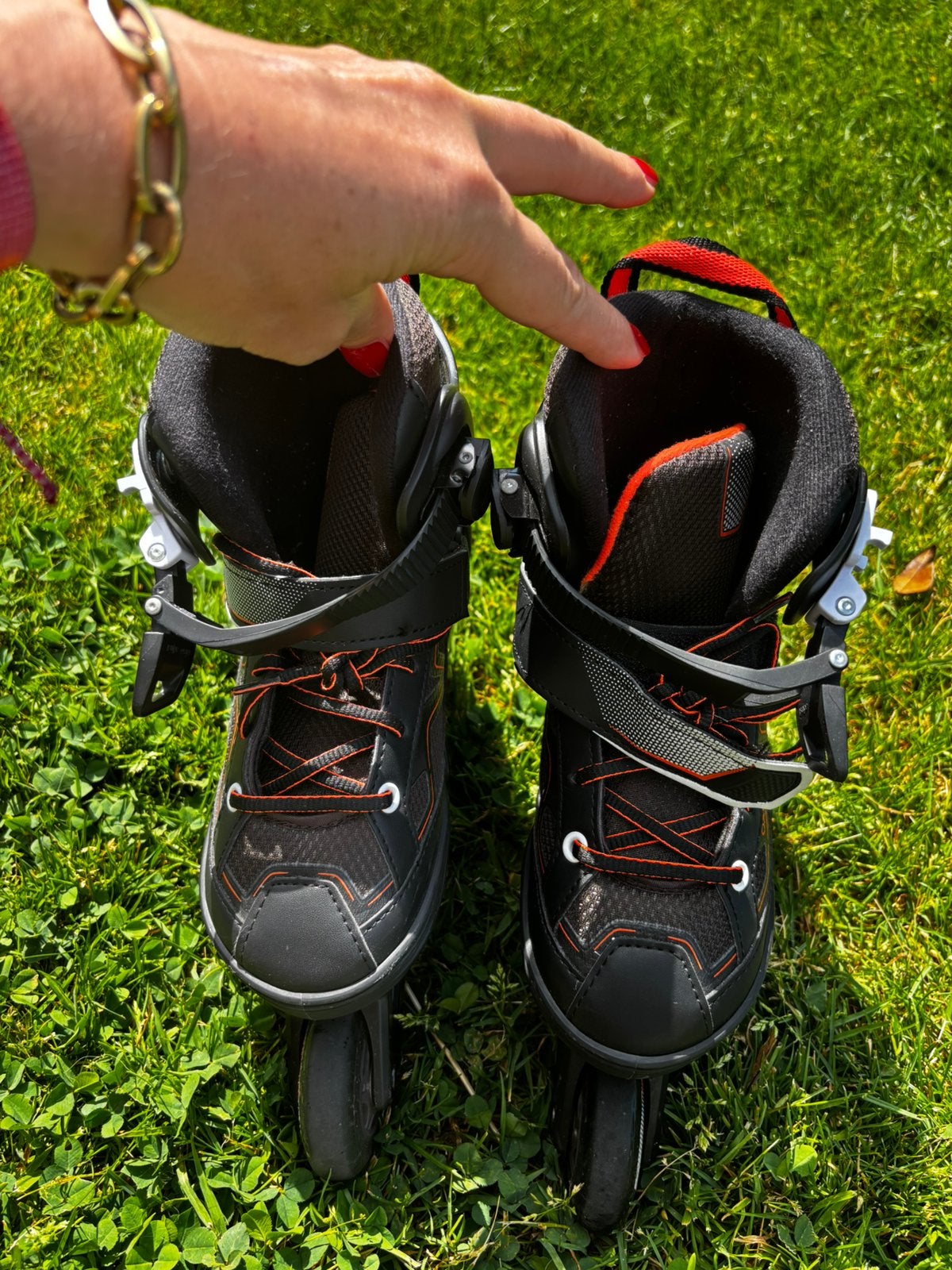 Patins à roues alignées taille 32-35 Oxelo, Autres marques, Rollers 4 roues en ligne, Réglable, Comme neuf