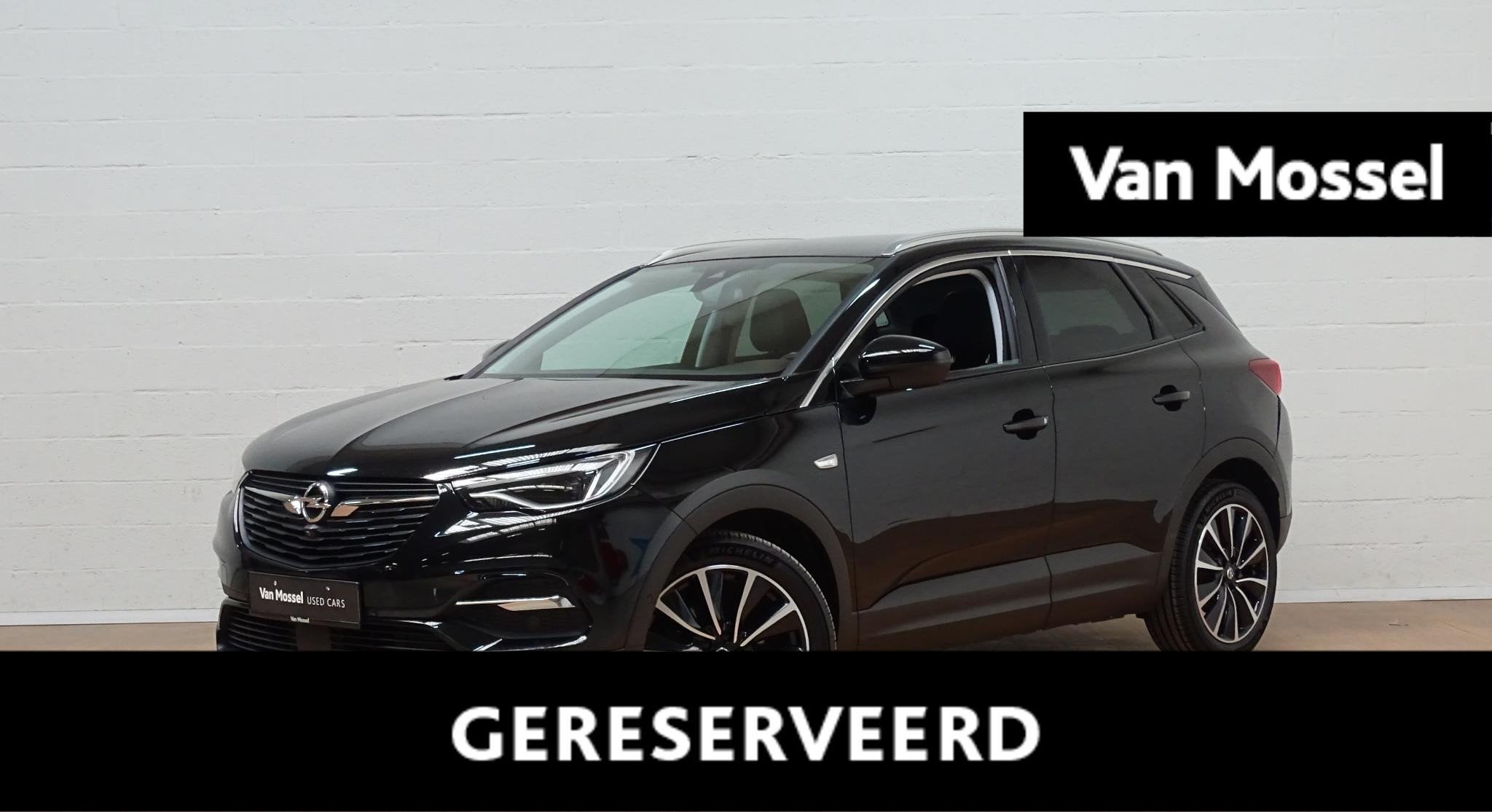 Opel Grandland X 1.2T Ultimate, Auto's, Opel, Stof, Gebruikt, Zwart, 5 zetels