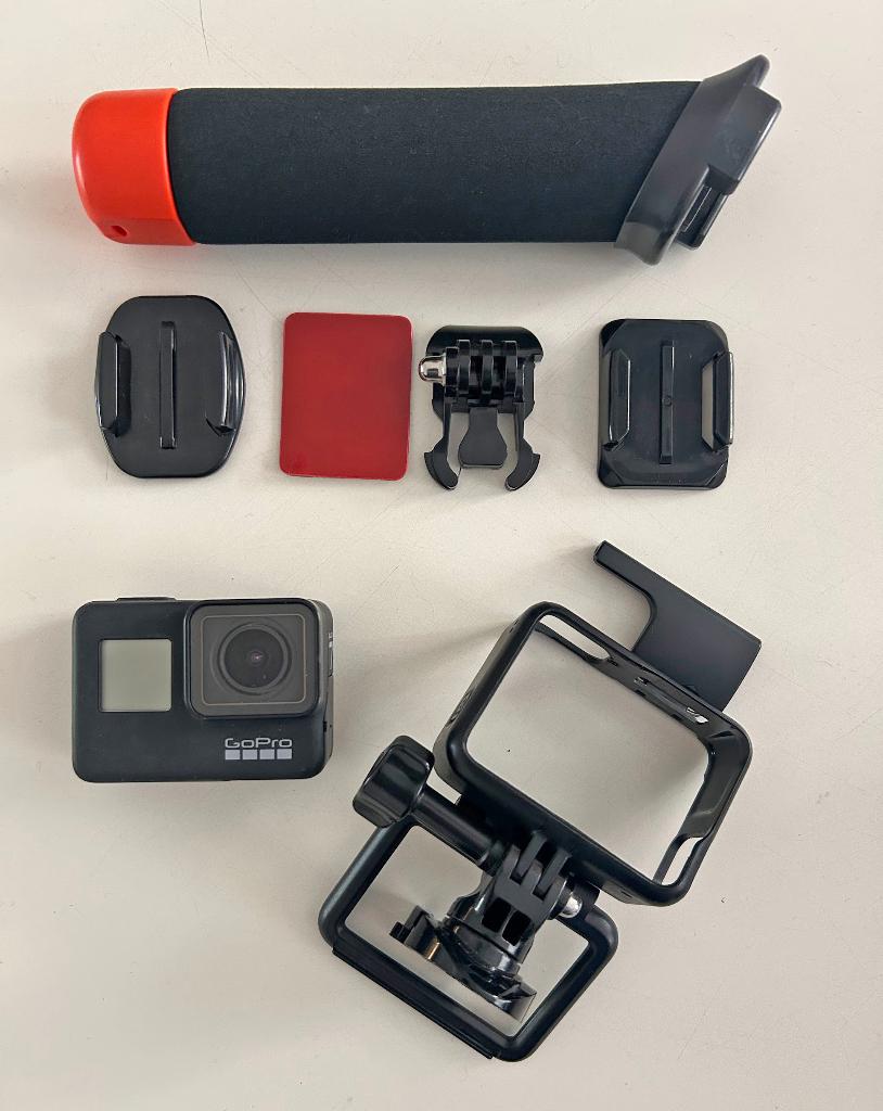 GoPro Hero 7 Black - full pack (batterij, handvat, 256 GB), Ophalen of Verzenden, Zo goed als nieuw, GoPro
