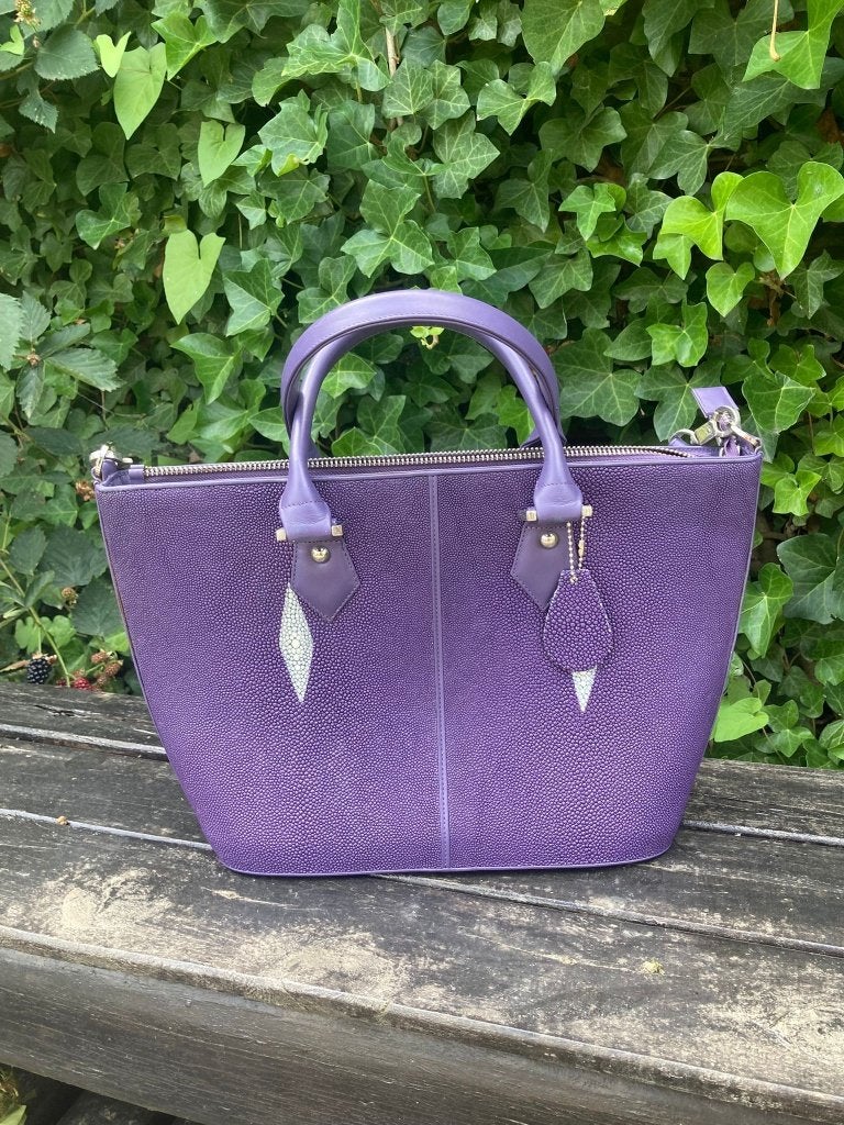 handtas uit leer, kleur purper, Enlèvement, Neuf, Violet, Sac à main