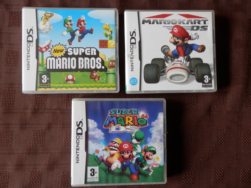Dozen en instructies voor 3 Mario-games op de Nintendo DS, Ophalen of Verzenden, Zo goed als nieuw