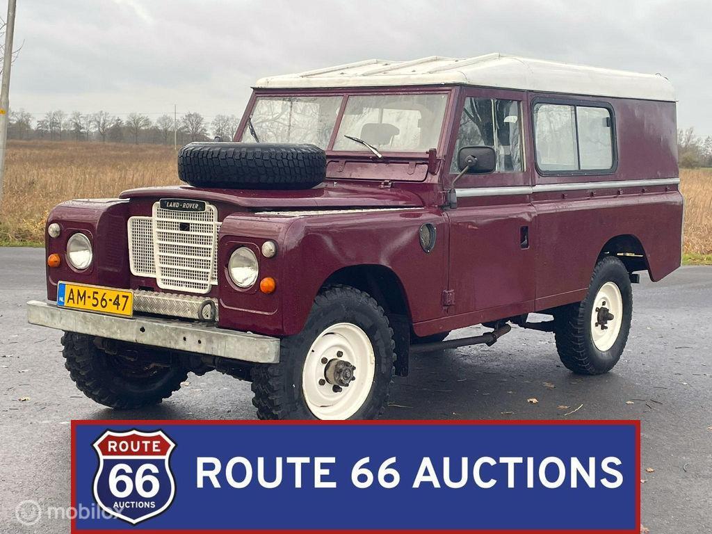 Land Rover Series III | 1972 | Route 66 Auctions, Auto's, Oldtimers, Bedrijf, Te koop, Land Rover, Benzine, Overige carrosserie