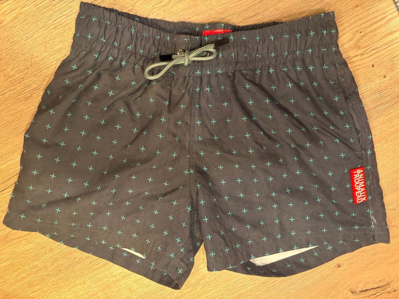 Short de bain Animaux Troupeau Small, Enlèvement ou Envoi, Taille 46 (S) ou plus petite, Gris, Short de bain