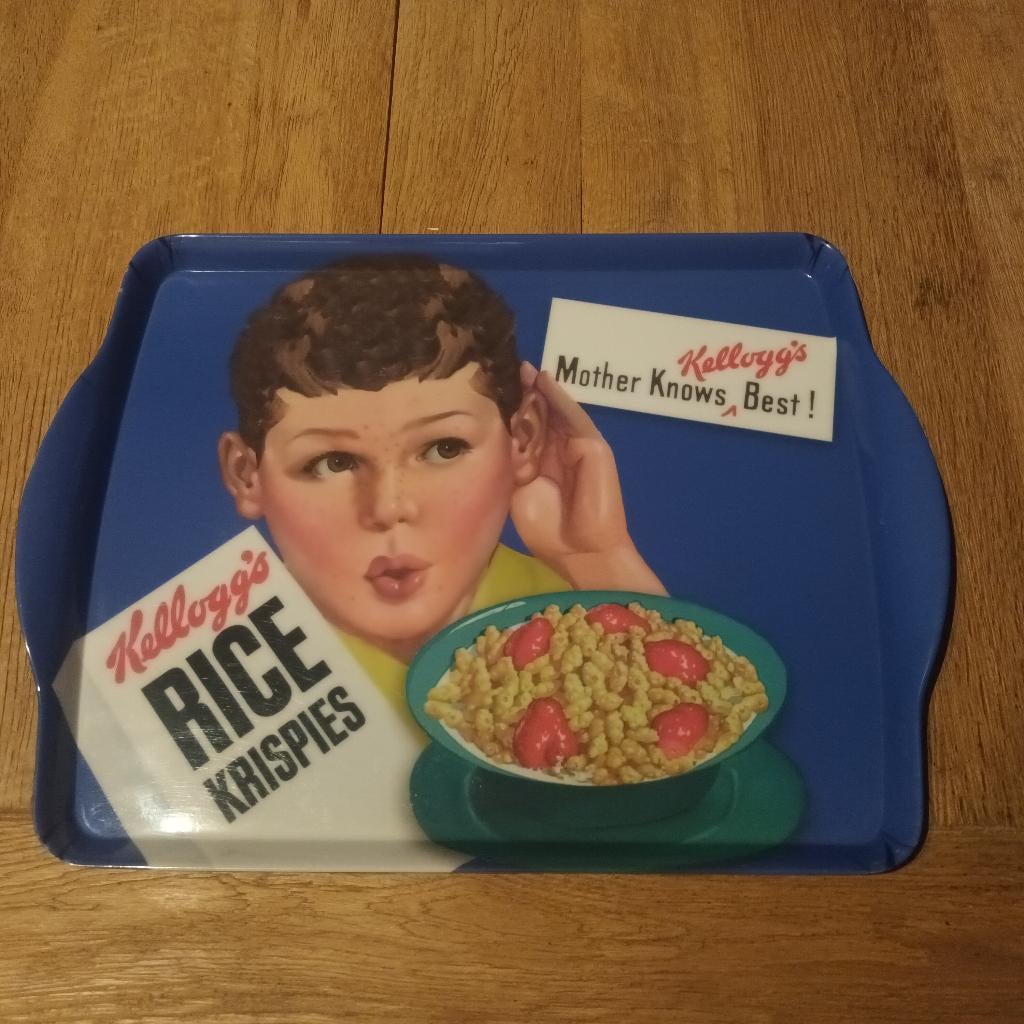 Vintage Kellogs dienblad, Verzenden, Gebruikt, Overige materialen