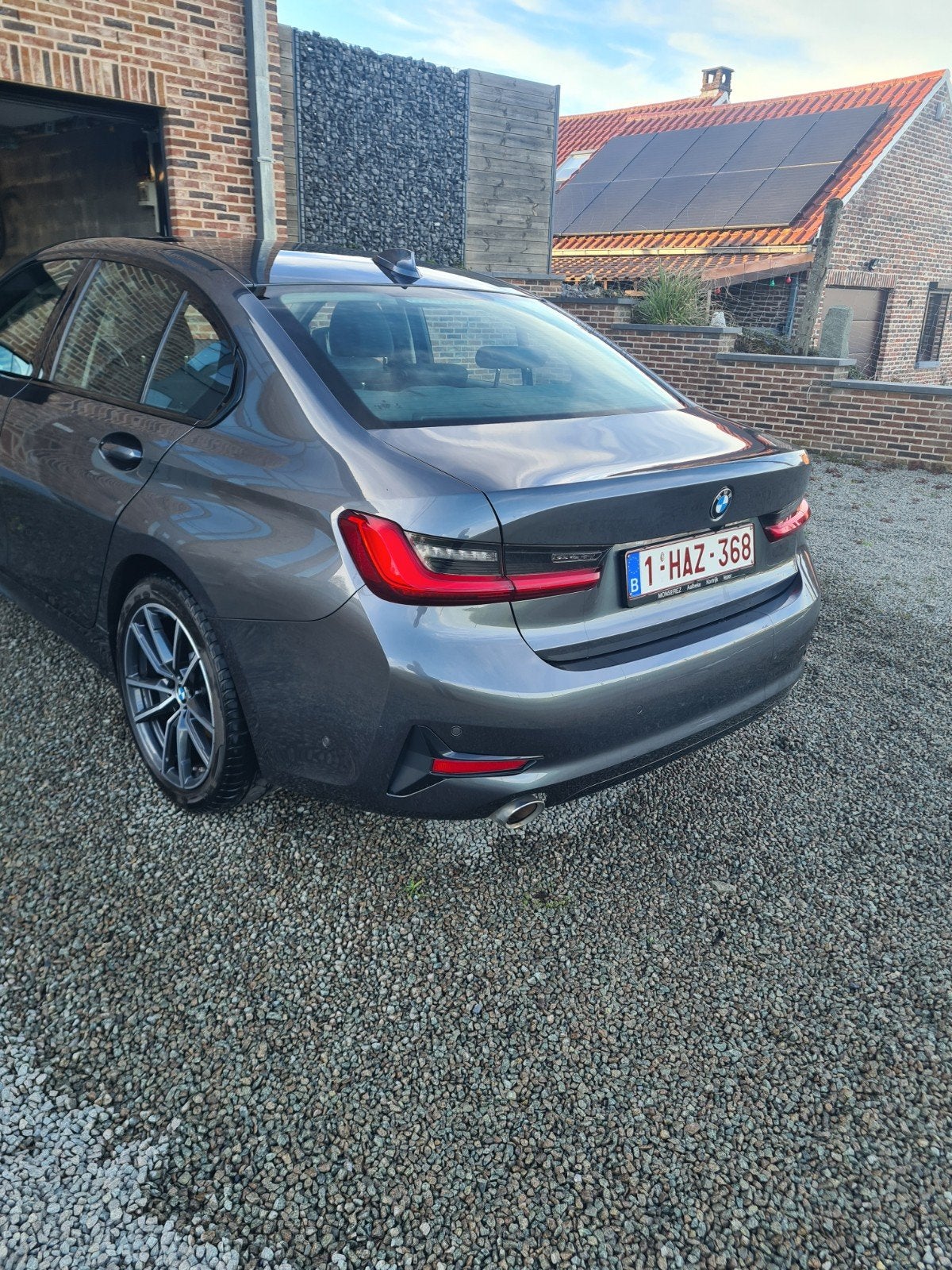 Bmw330e à vendre, Autos, BMW, Cuir, Argent ou Gris, Achat, Noir