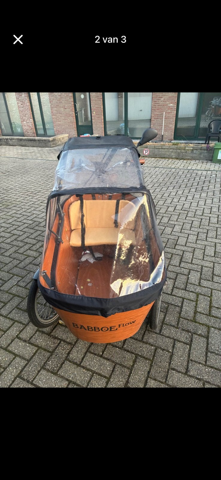 Bakfiets, Fietsen en Brommers, Gebruikt, Velgrem, Elektrisch, Ophalen