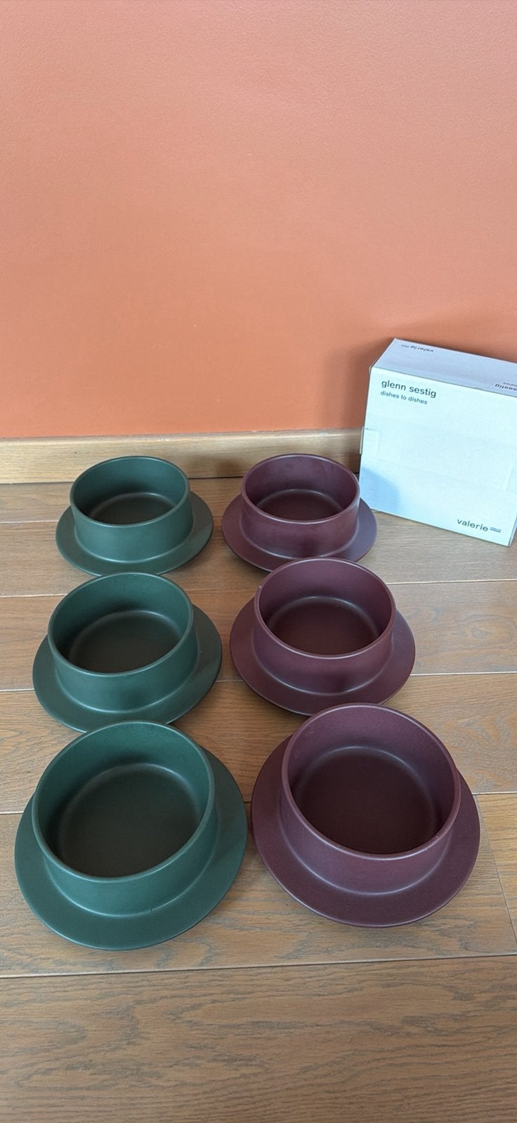 Set van 6 Valerie Objects – Dishes to Dishes - Glenn Sestig, Ophalen, Porselein of Keramiek, Schaal, Rond