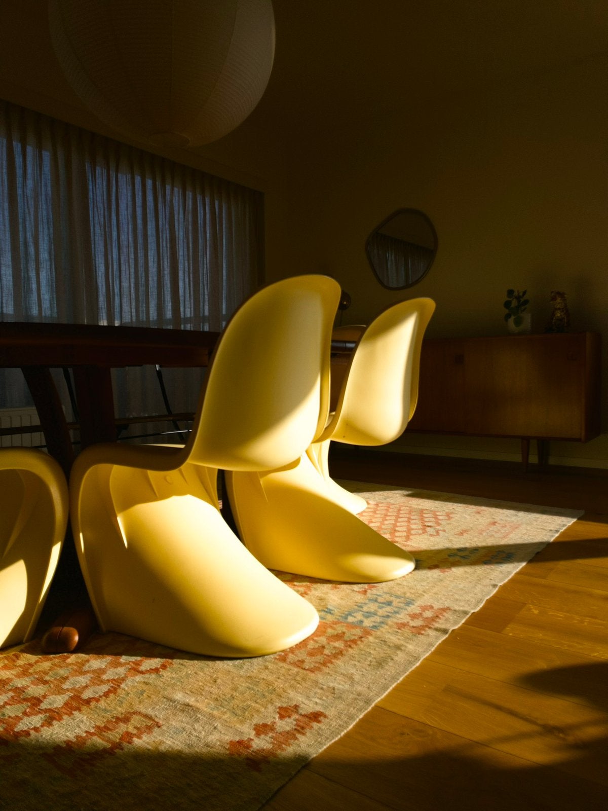 Vitra style Verner Panton stoelen chairs stoel eetkamer, Maison & Meubles, Chaises, Enlèvement, Utilisé, Synthétique, Quatre