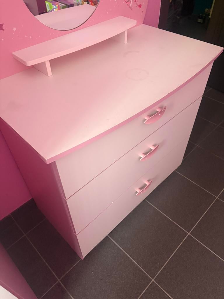 Princess volledige Slaapkamer, Kinderen en Baby's, Ophalen, Zo goed als nieuw, Commode