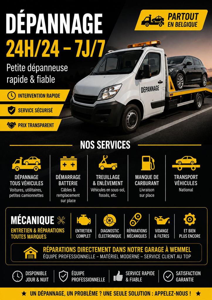 DÉPANNAGE 24H/24 – 7J/7