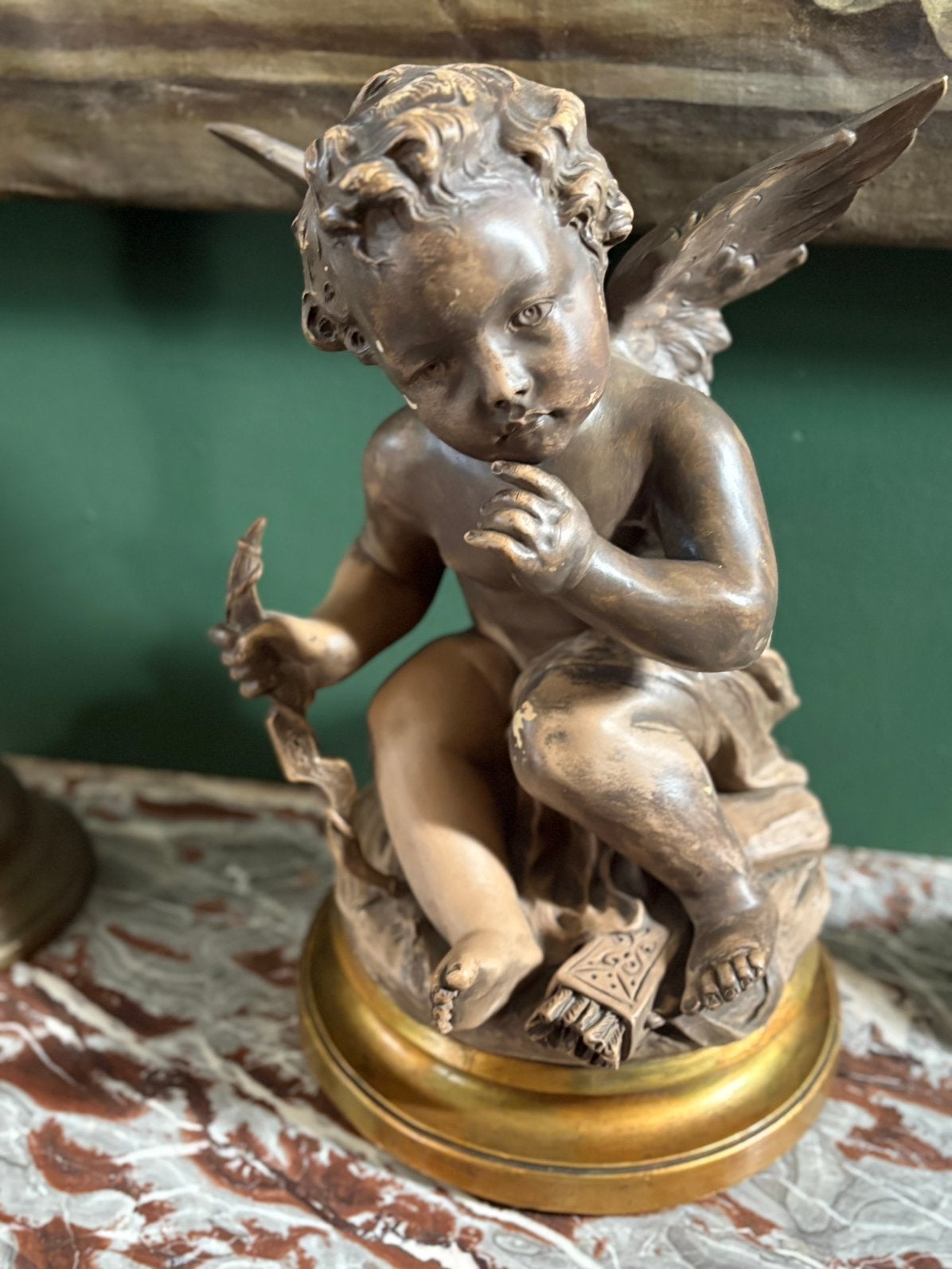 Magnifique ange en terre cuite, Antiquités & Art, Enlèvement