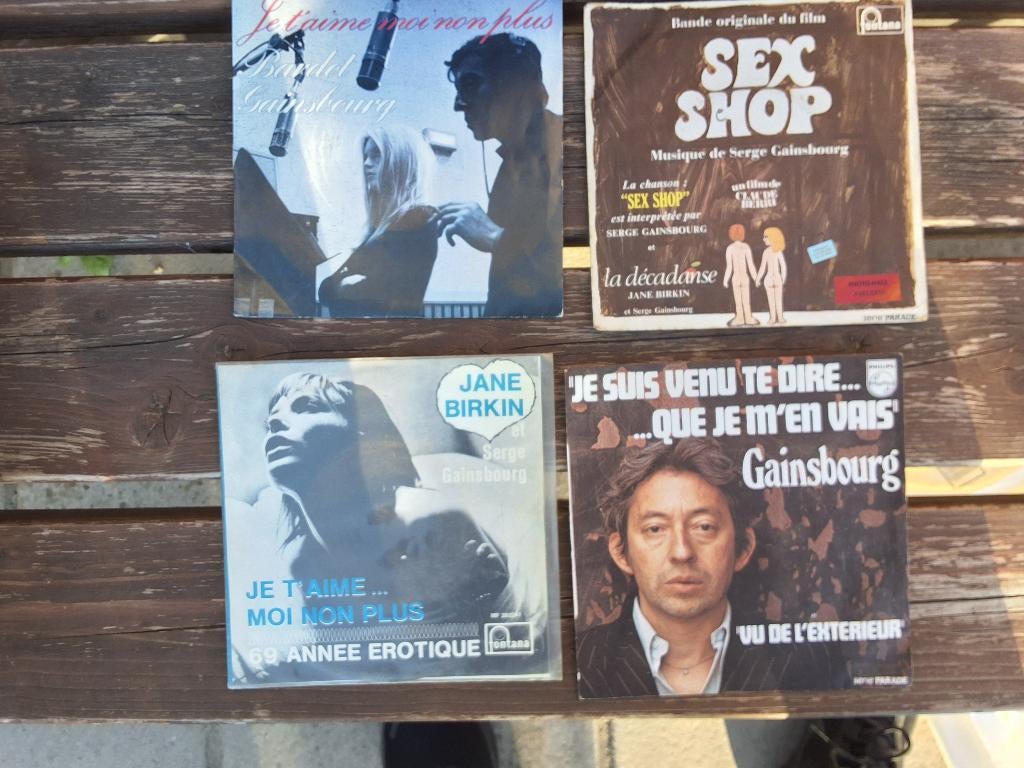 Lot 45 tours de Serge gainsbourg, Enlèvement ou Envoi