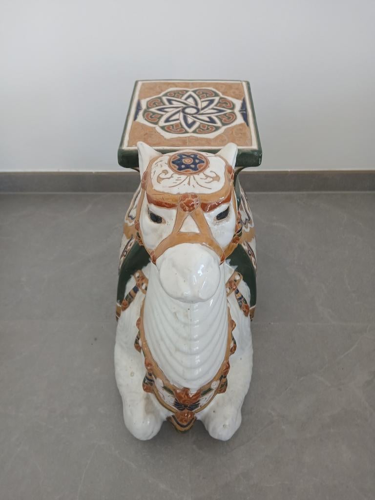 Vintage jaren'70 keramiek beeld van een camel., Enlèvement, Utilisé
