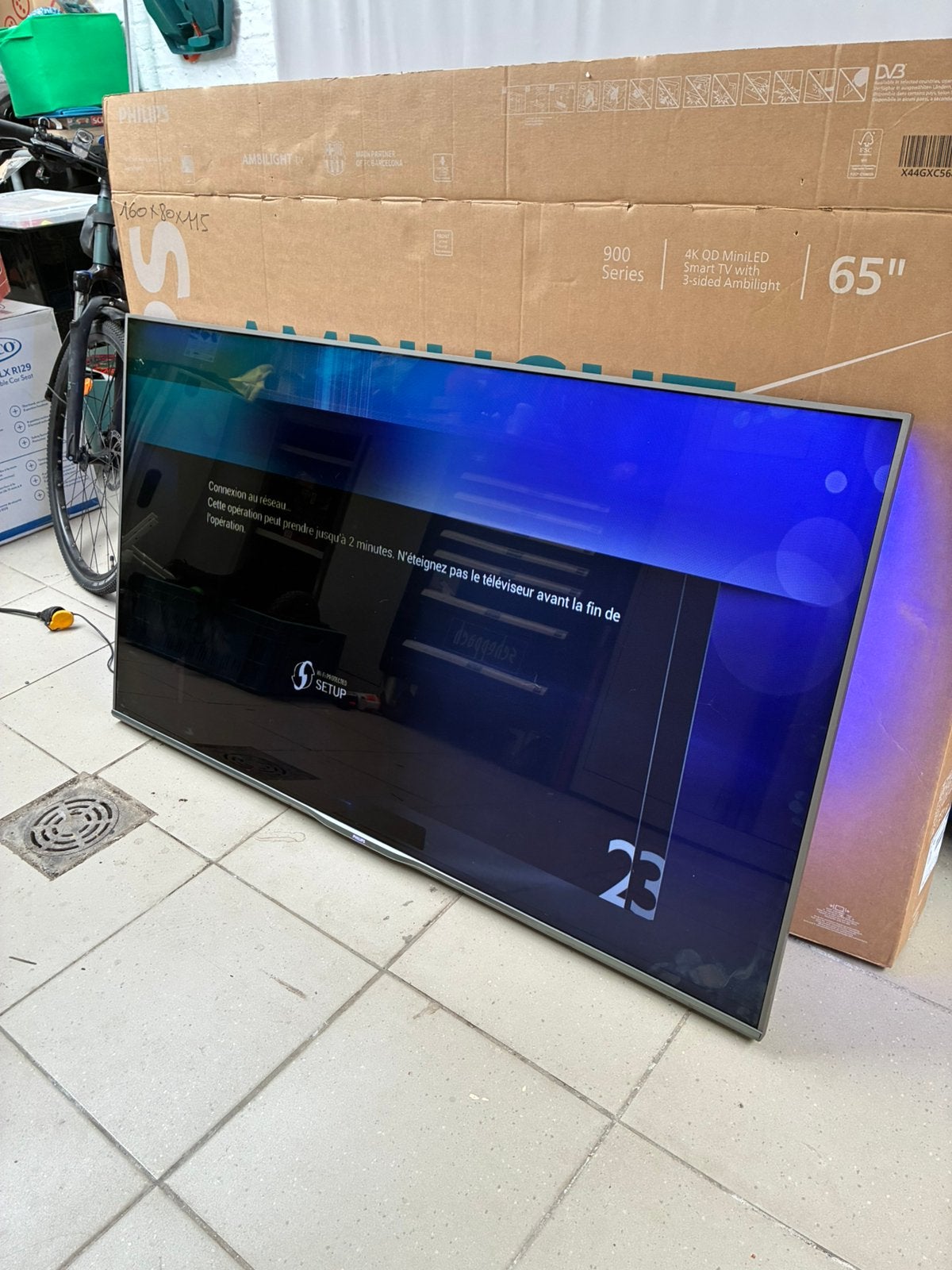 Smart TV Philips Ambilight a reparer 65PFS7559/12, Philips, LED, Enlèvement, Utilisé