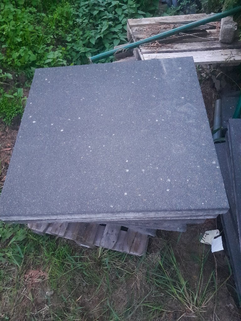 Megategels antraciet 1m x 1m x6cm, Béton, Enlèvement, Utilisé, Briques
