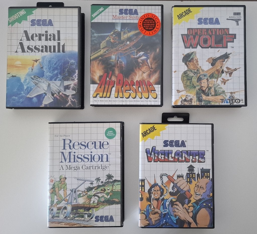 5x Master System CIB games lotje, Enlèvement ou Envoi, 1 joueur, Utilisé, Master System