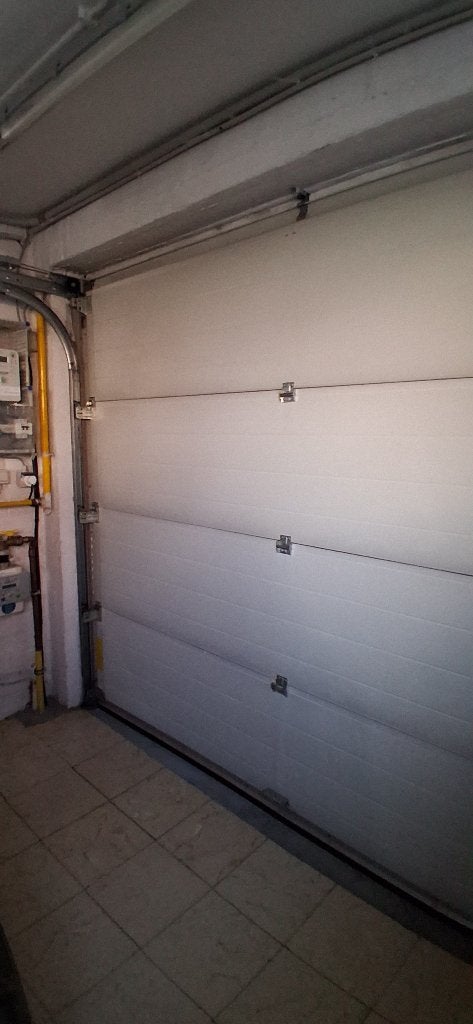 Garagepoort sectionaal  electrisch, Ophalen, Gebruikt, 120 cm of meer, Garagedeur