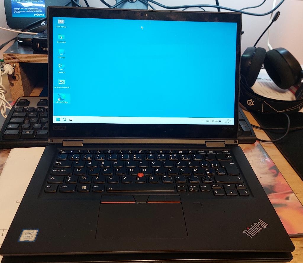 2-in-1 touch laptop i5 gen8, 8GB ram 250GB SSD win11, Lenovo Thinkpad, 8 GB, 13 inch, Met touchscreen