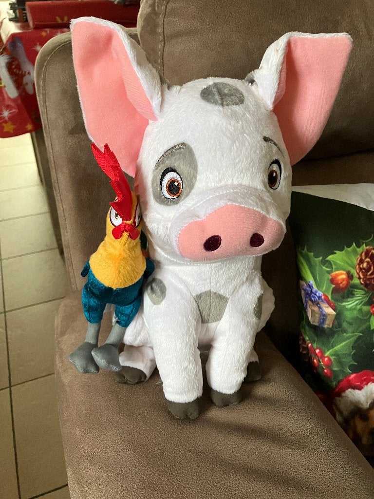 Disney Pua x Heihei Talking Plush Set ( Moana Vaiana ), Enlèvement ou Envoi, Autres personnages, Comme neuf, Peluche